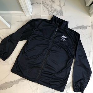 Navy USA Olympic committee nylon jacket